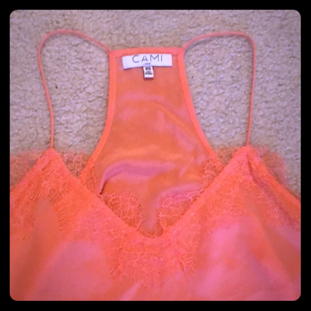 Cami NYC 100% silk racerback camisole